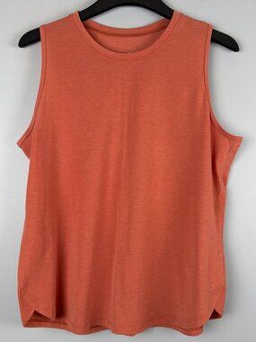 Kuhl Tank Womens L Orange Rust Sleeveless Crewneck Hiking Camping Layer Relaxed